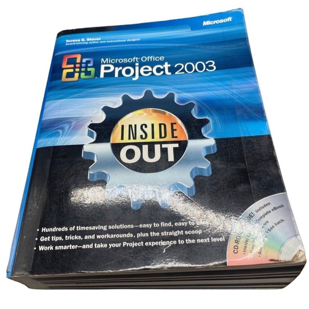 microsoft office project 2003 paperback book includes CD copyright 2004 READ